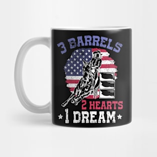 3 Barrels 2 Hearts 1 Dream I Horseback Riding Mug